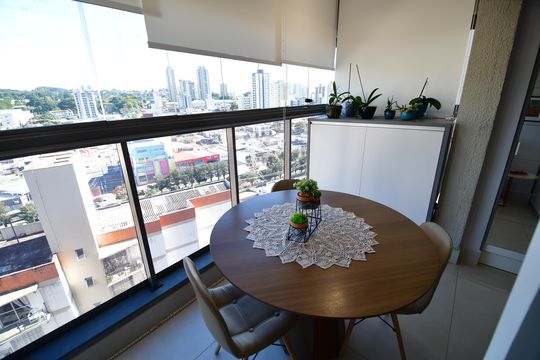 Sala de apartamento à venda com 1 quarto, 40m² em Cambuí, Campinas