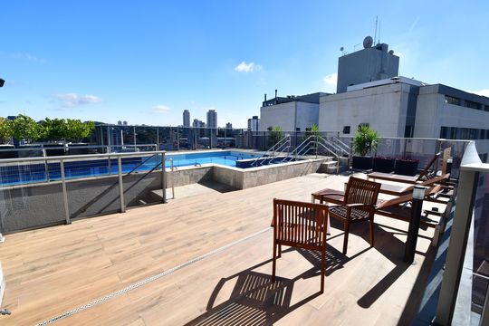 Área comum - Piscina de apartamento à venda com 1 quarto, 40m² em Cambuí, Campinas
