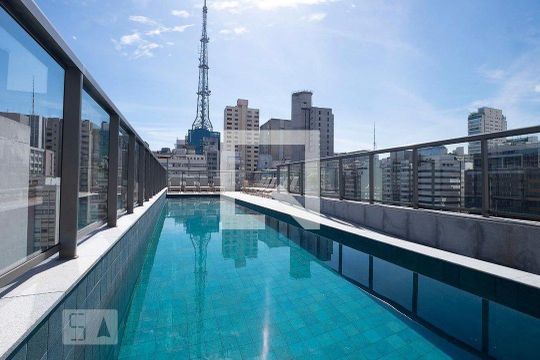 Área comum - Piscina de kitnet/studio à venda com 1 quarto, 41m² em Jardim Paulista, São Paulo