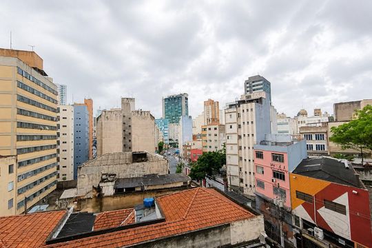 Vista da Sala de apartamento para alugar com 1 quarto, 47m² em Bela Vista, São Paulo