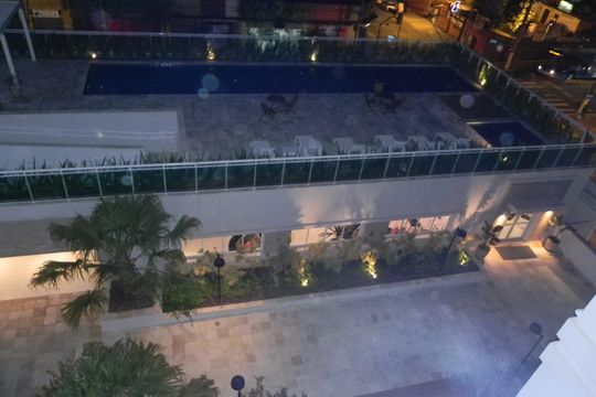 Vista de apartamento para alugar com 1 quarto, 45m² em Santo Amaro, São Paulo