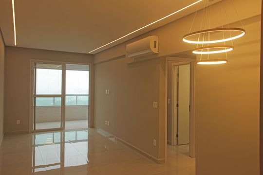 Sala de apartamento para alugar com 2 quartos, 84m² em Ponta da Praia, Santos