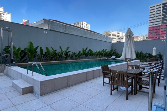 Área comum - Piscina de apartamento à venda com 1 quarto, 29m² em São Judas, São Paulo