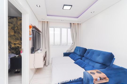 Sala de apartamento à venda com 2 quartos, 49m² em Jardim Guaianazes, São Paulo