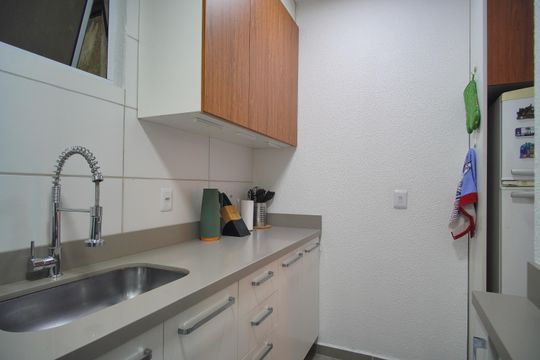 Cozinha de apartamento à venda com 2 quartos, 66m² em Santo Afonso, Novo Hamburgo