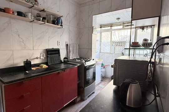 Cozinha de apartamento à venda com 1 quarto, 48m² em Jardim Dona Leopoldina, Porto Alegre