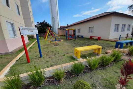 Área externa de apartamento para alugar com 2 quartos, 45m² em Jundiapeba, Mogi das Cruzes