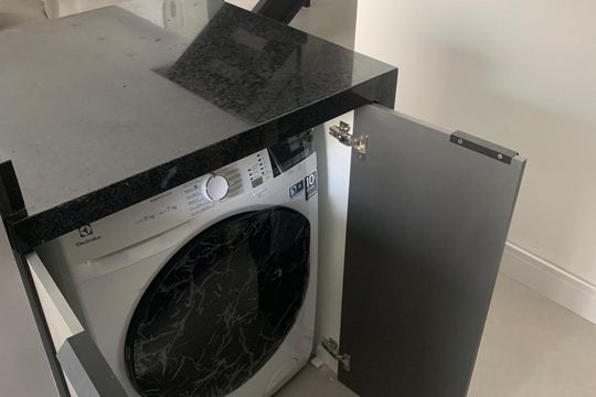 Área de serviço de apartamento à venda com 2 quartos, 90m² em Cerqueira César, São Paulo