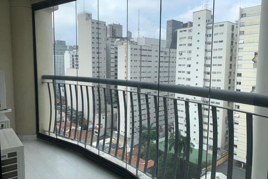 Varanda de apartamento à venda com 2 quartos, 90m² em Cerqueira César, São Paulo