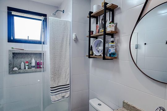 Banheiro da Suíte de apartamento à venda com 2 quartos, 73m² em Vila Matilde, São Paulo
