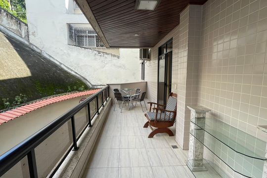 Varanda da Sala de apartamento à venda com 2 quartos, 75m² em Praia da Bandeira, Rio de Janeiro