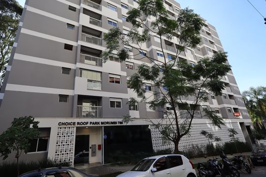 Fachada de apartamento para alugar com 1 quarto, 27m² em Portal do Morumbi, São Paulo