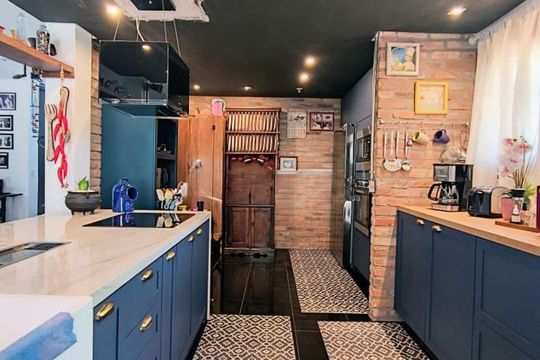 Cozinha de casa de condomínio para alugar com 2 quartos, 290m² em Jansen, Gravataí