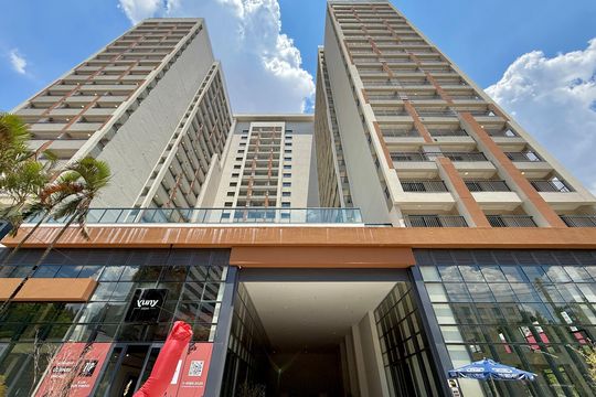 Fachada  de kitnet/studio à venda com 1 quarto, 24m² em Vila Cordeiro, São Paulo