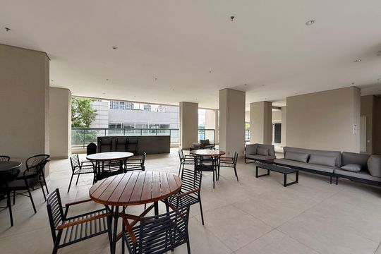 Área comum de kitnet/studio à venda com 1 quarto, 24m² em Vila Cordeiro, São Paulo