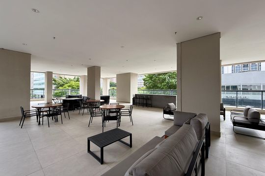 Área comum de kitnet/studio à venda com 1 quarto, 24m² em Vila Cordeiro, São Paulo