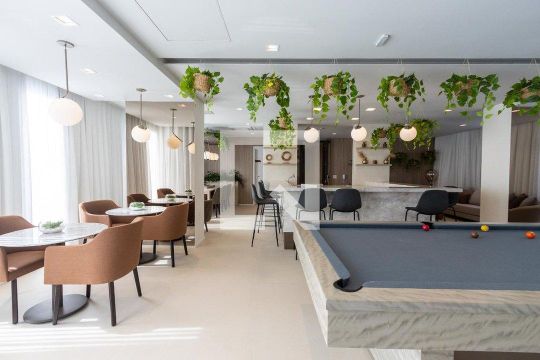 Área comum - Salão de festas e Jogos de kitnet/studio para alugar com 1 quarto, 21m² em Perdizes, São Paulo