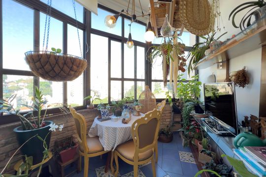Varanda da sala de apartamento à venda com 2 quartos, 106m² em Liberdade, São Paulo