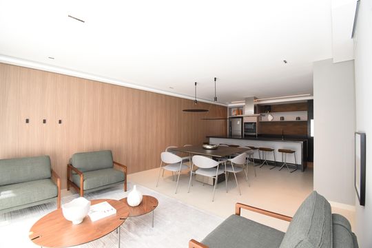 Área comum - Área gourmet de kitnet/studio para alugar com 1 quarto, 25m² em Centro, Curitiba