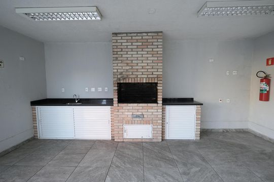 Área comum - Churrasqueira de apartamento para alugar com 3 quartos, 130m² em Vila Scarpelli, Santo André