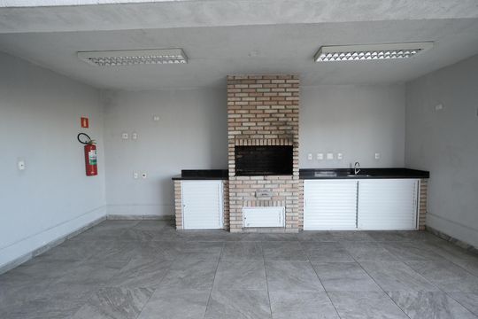 Área comum - Churrasqueira de apartamento para alugar com 3 quartos, 130m² em Vila Scarpelli, Santo André