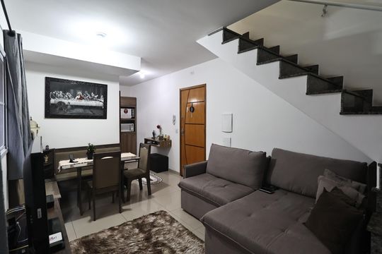 Sala de apartamento à venda com 3 quartos, 111m² em Vila Helena, Santo André