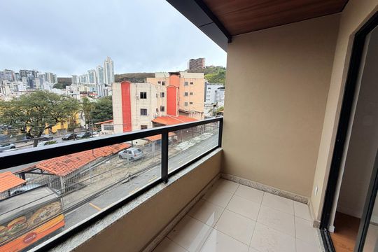 Varanda do Studio  de kitnet/studio para alugar com 1 quarto, 29m² em Cascatinha, Juiz de Fora