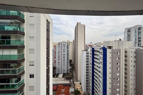 Vista da Sacada de apartamento para alugar com 1 quarto, 48m² em Brooklin, São Paulo