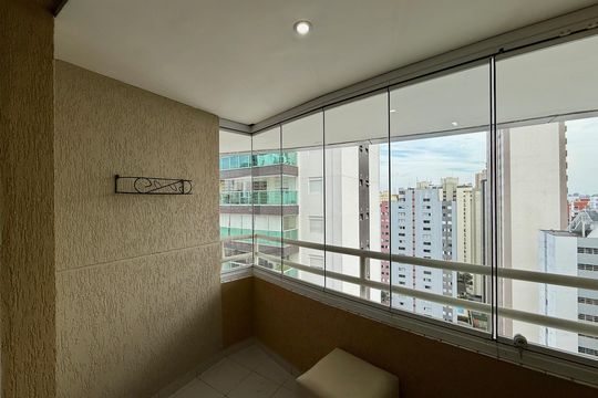 Sacada de apartamento para alugar com 1 quarto, 48m² em Brooklin, São Paulo