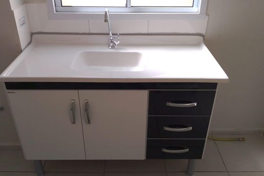 Cozinha de apartamento à venda com 2 quartos, 40m² em Jardim nova abolição, Campinas