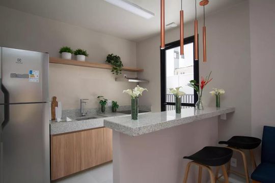 Salão de Festas de apartamento à venda com 2 quartos, 34m² em Moinho Velho, São Paulo