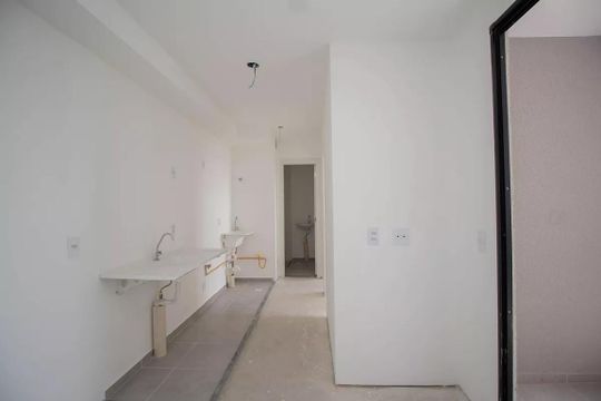 Cozinha de apartamento à venda com 2 quartos, 34m² em Moinho Velho, São Paulo