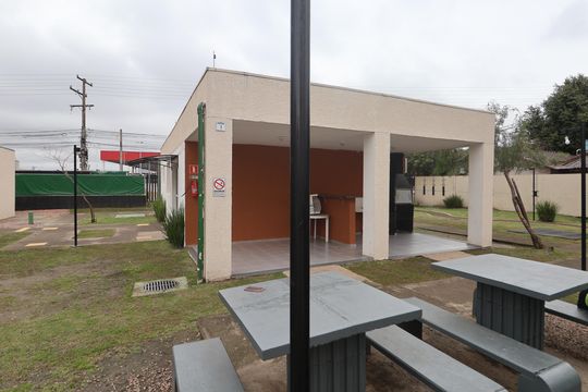 Área comum - Churrasqueira de apartamento à venda com 1 quarto, 41m² em Mato Grande, Canoas