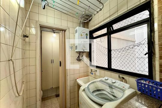 Área de serviço de apartamento à venda com 3 quartos, 120m² em Humaitá, Rio de Janeiro