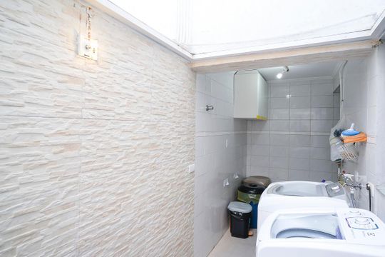 Área de serviço de apartamento à venda com 2 quartos, 95m² em Santa Maria, São Caetano do Sul