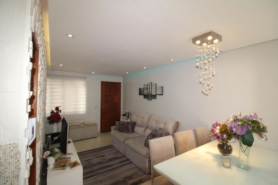 Sala / Cozinha de casa de condomínio à venda com 2 quartos, 100m² em Casa Verde Média, São Paulo