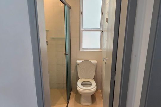 Banheiro de apartamento à venda com 3 quartos, 57m² em Demarchi, São Bernardo do Campo