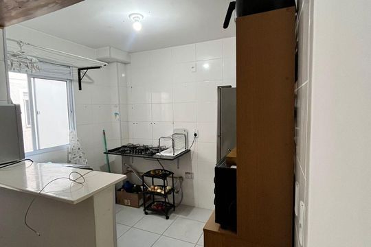 Cozinha de apartamento à venda com 2 quartos, 39m² em Setor Perim, Goiânia