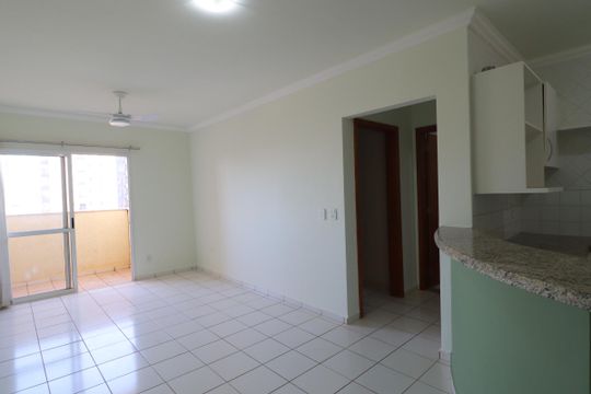 Sala de apartamento para alugar com 1 quarto, 49m² em Nova Ribeirânia, Ribeirão Preto