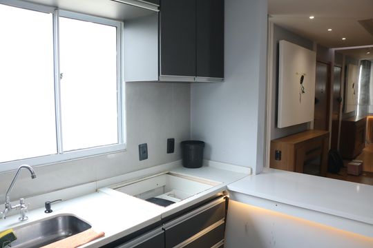 Cozinha de apartamento para alugar com 2 quartos, 45m² em Jardim Alvorada, Nova Iguaçu