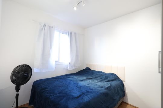 Quarto de apartamento à venda com 1 quarto, 32m² em Barra Funda, São Paulo