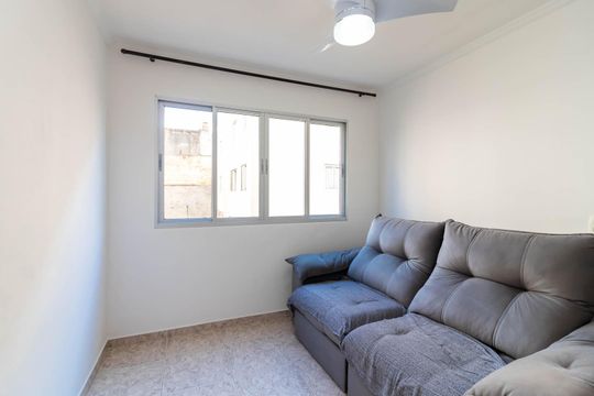 Sala de Estar de apartamento à venda com 1 quarto, 48m² em Lauzane Paulista, São Paulo