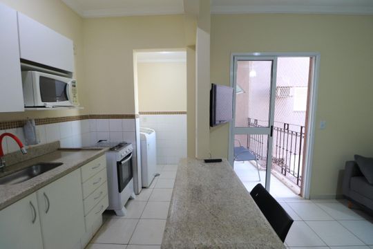 Cozinha  de apartamento para alugar com 2 quartos, 48m² em Bosque das Juritis, Ribeirão Preto