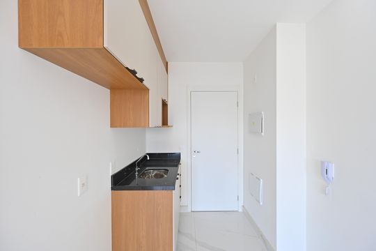 Cozinha de kitnet/studio para alugar com 1 quarto, 26m² em Vila Clementino, São Paulo