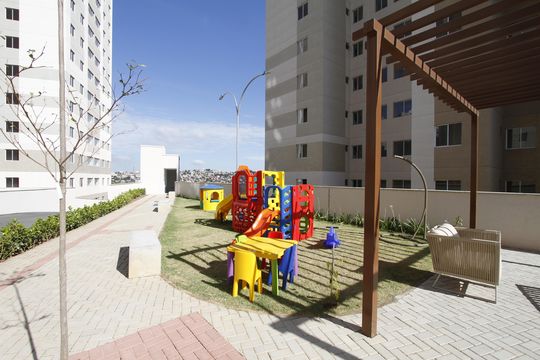 Área comum - Playground de apartamento para alugar com 2 quartos, 48m² em Palmeiras, Belo Horizonte