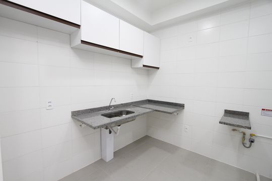 Cozinha de apartamento para alugar com 2 quartos, 48m² em Palmeiras, Belo Horizonte