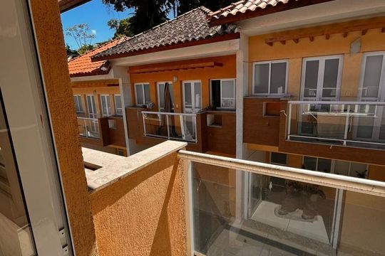 Varanda de casa de condomínio à venda com 3 quartos, 91m² em Tanque, Rio de Janeiro