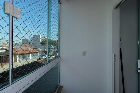 Varanda da Sala de apartamento para alugar com 3 quartos, 85m² em Vila Curuçá, Santo André