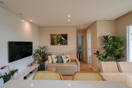 Sala de apartamento à venda com 2 quartos, 54m² em Centro, Diadema