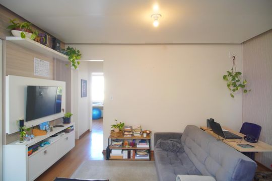 Sala de apartamento à venda com 2 quartos, 64m² em Ideal, Novo Hamburgo
